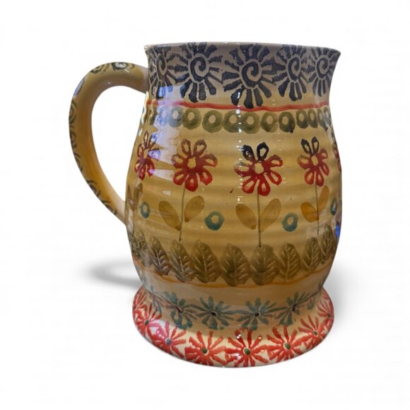 Modigliani VINTAGE Hand Painted Festa Pitcher with Cat Design - Picture 2 of 10